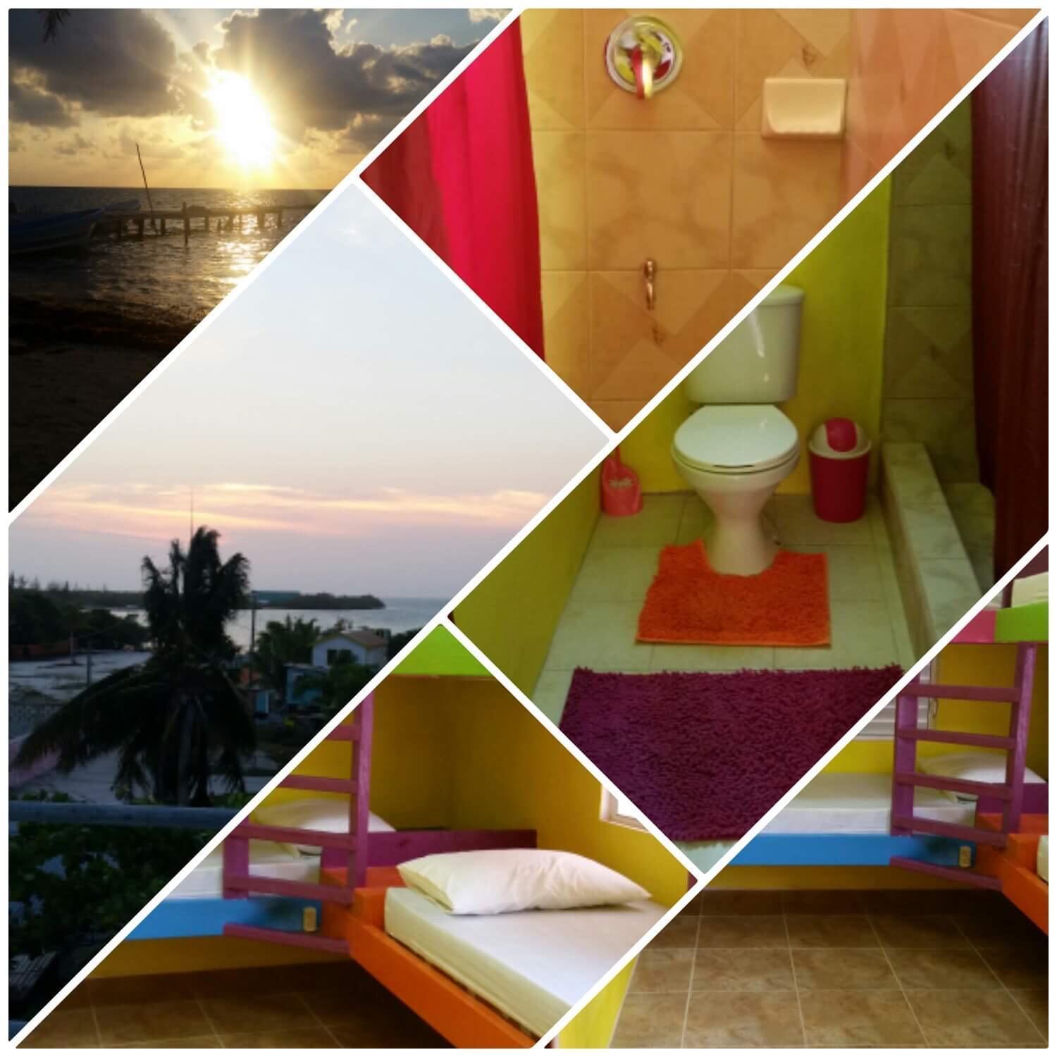 Hostel Travellers Palm Backpackers Caye Caulker Exterior foto