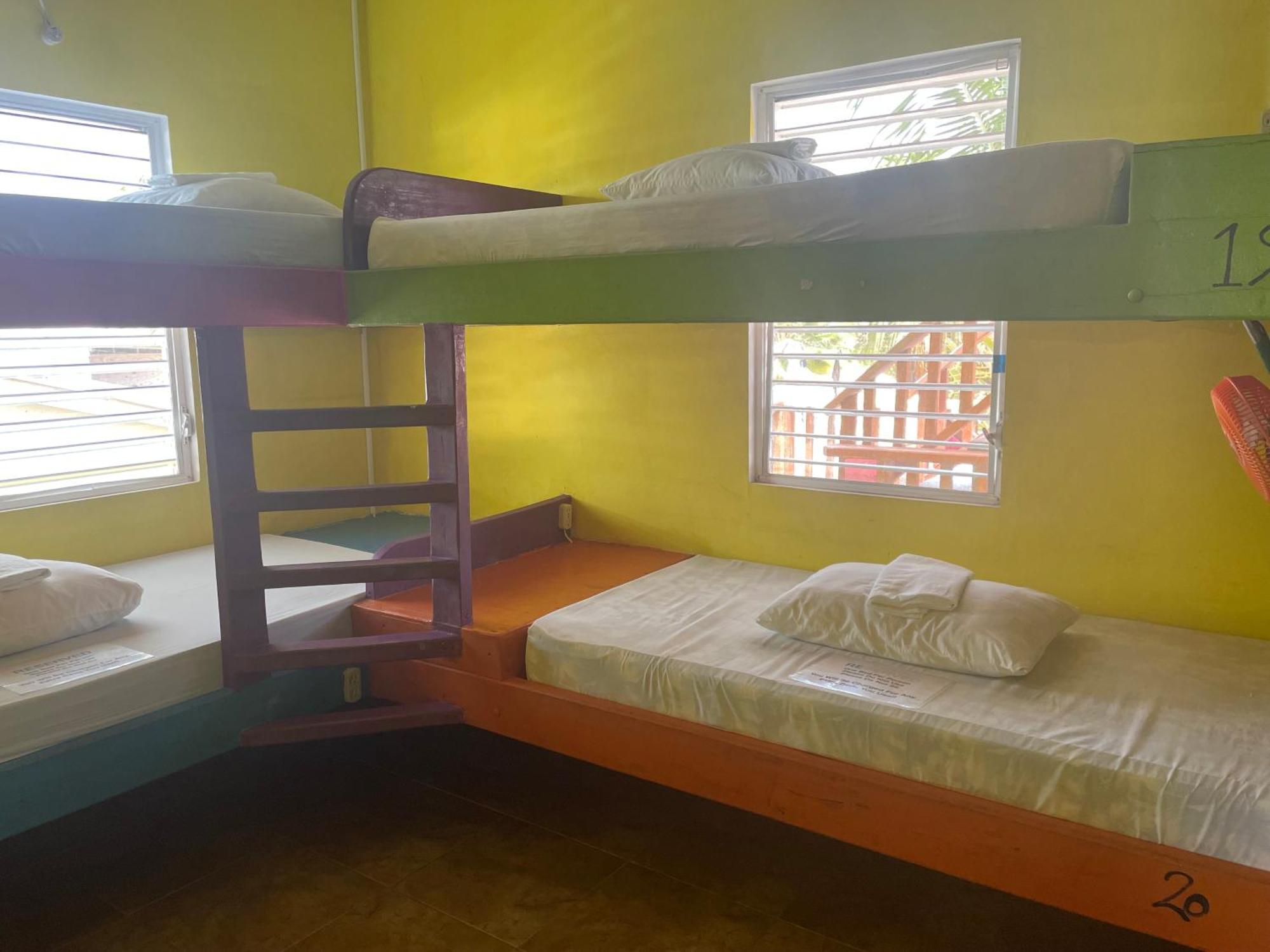 Hostel Travellers Palm Backpackers Caye Caulker Exterior foto